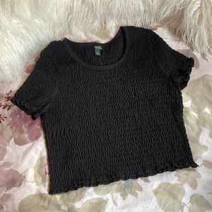 Wild Fable Smocked Crop Top